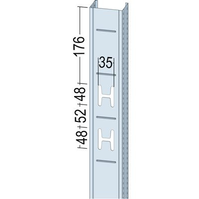 CW-Ständerprofil 75x50x0.6mm 6000mm vz. (8Stk./Bund)