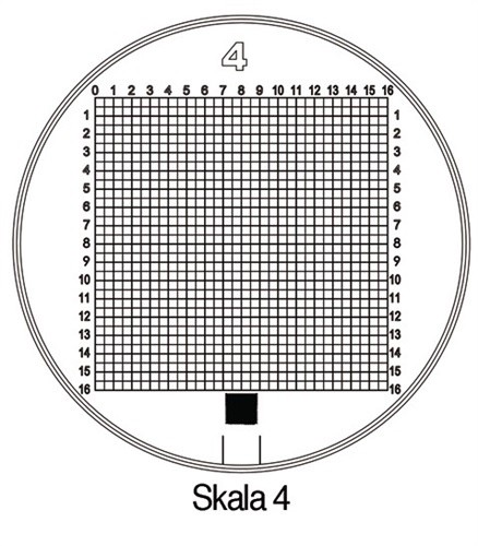 Messskala Tech-Line Skala-D.25/2.5mm 4 Duo-Skala SCHWEIZER