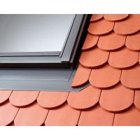 Velux Eindeckrahmen EDB SK06 2000 Biberschwanz Doppeldeck. Alu + BDX Velux Eindeckrahmen EDB SK06 2000 Biberschwanz Doppeldeck. Alu + BDX