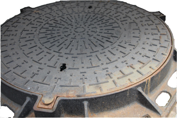 Cast iron manhole cover class D 400 kN backflow-proof DN 800mm LSPBS.24.Q