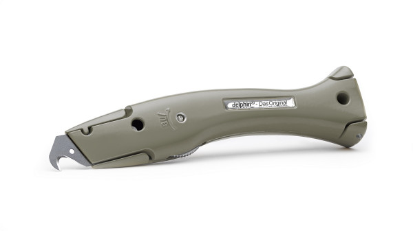 Delphin®-03 Farb Edition Olivgrün (matt) Universalmesser inkl. Kunststoffköcher