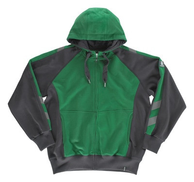 MASCOT® Wiesbaden hooded sweatshirt green/black size XL