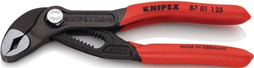 KNIPEX Cobra® high-tech water pump pliers 125mm polished grey atrament. - 87 01 125