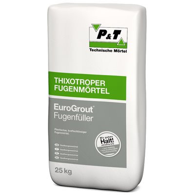 P&T EuroGrout Fugenfüller 25kg standf. Quellmörtel a. Zementbasis -1039