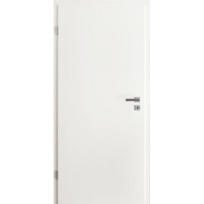 HHZ Türblatt weiß RSP eckig 1985x610 L vn silberfarbige Beschläge