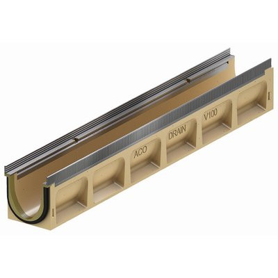 ACO Drain Multil. Sealin Rinne V100S 0.0 - o. Gefälle 100cm STVZ