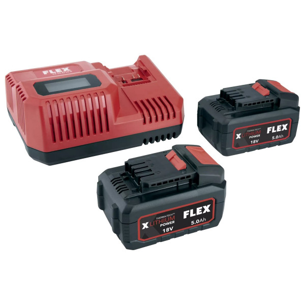 FLEX P-Set 55 R m. 2xAkku 5.0 Ah u. Ladegerät