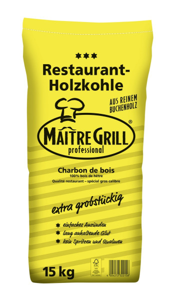 Maitre Grill Buchen-Holzkohle15kg 52001