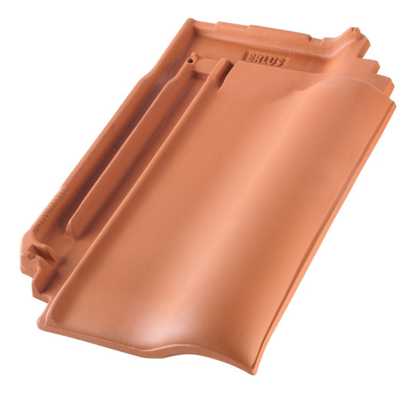 Erlus E58 renovation flat roof tile 1st grade red engobed - M