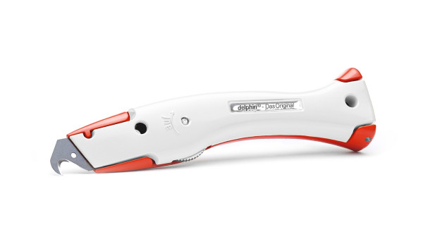 Delphin®-03 Club Edition Rot-Weiß Universalmesser inkl. Kunststoffköcher