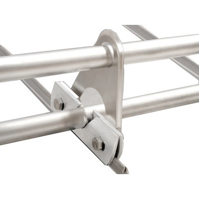 Aluminium Aufstockelement für Doppelrohrschneefang