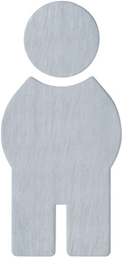 Symbol Mann 710XA.150.1 VA Kolor nr XA szer. 71,5 mm wys. 150 mm s. 1,5 mm HEWI