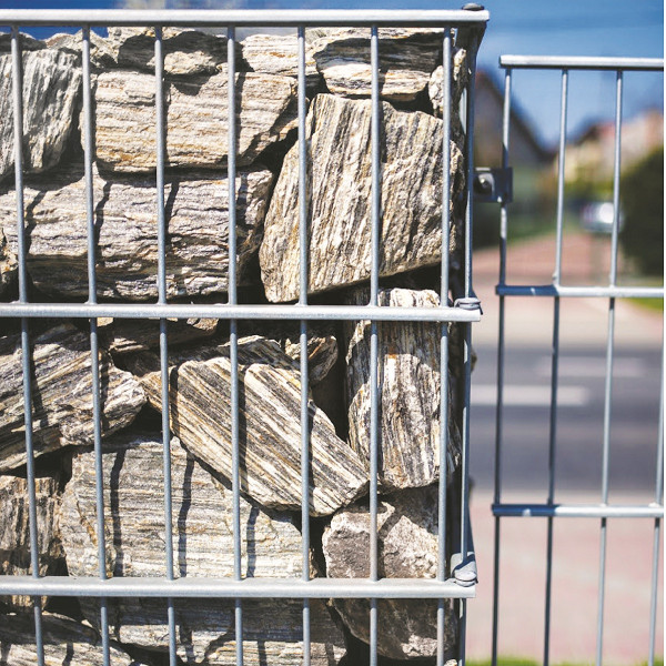 Betkom Gneis-Schroppen Gabionenfüllung gesäg. Standf. grau-beige - 63-150mm Kö.