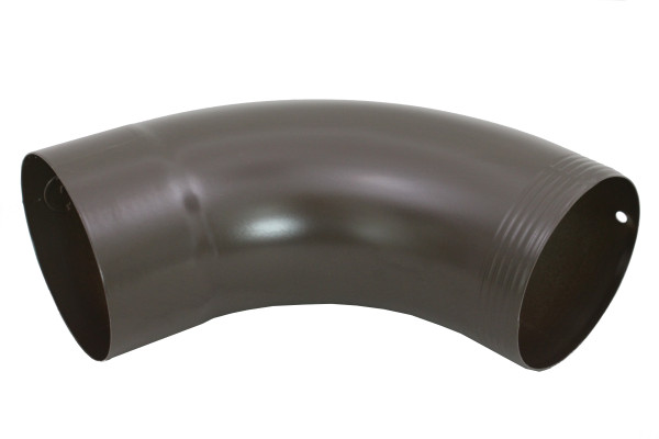 Kolano rurowe PREFA 72 stopnie D 100mm brązowe