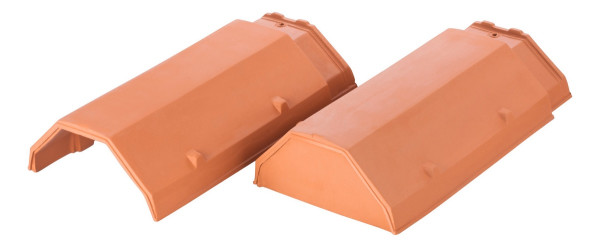 Erlus ridge tile No. 17 sintered grey