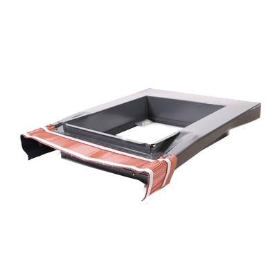 LEH PB Metall-Dachfenster f. Pfanne 420x520mm anthrazit ESG oben öffnend