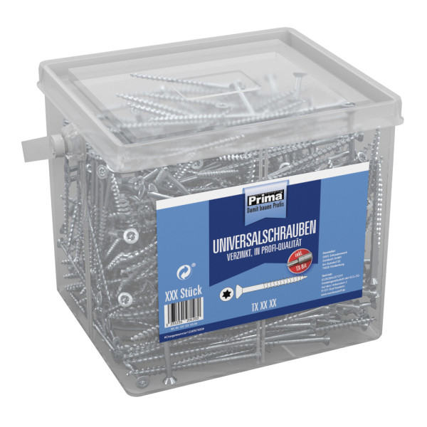 Prima Universalschr. vz TX25 5,0x50 mm mit Bit PRO - 500 Stück