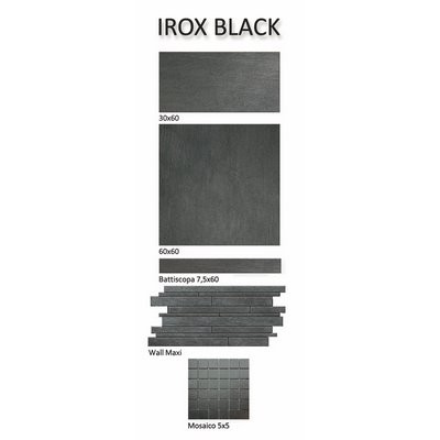 Bodenfliese 30x60cm Irox black R10B kalibriert - 0062