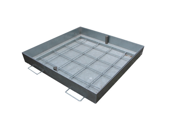 HATIBA manhole cover vz filled Class C LW 60x60cm outside LW+120mm BH=12cm