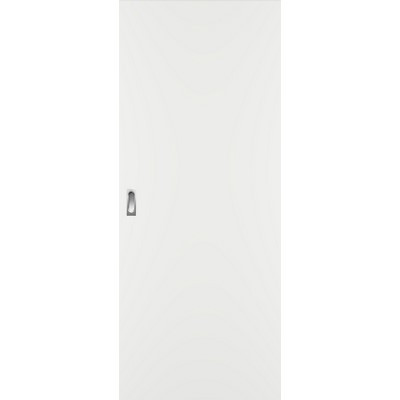 Garant Schiebetür Weißlack 9016 stumpf 985x1985mm inkl. Griffmuschel Edelstahl