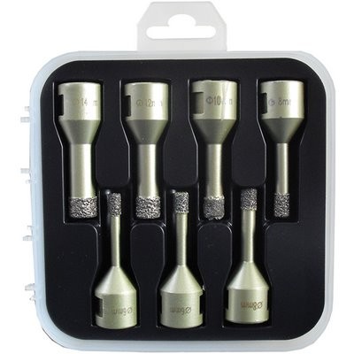 Diewe Fliesenbohrkrone-Set M14 Ø6-14 mm 2x6/2x8/1x10/1x12/1x14 mm