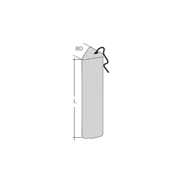Quick Faserbeton Dreikantleiste 25/18 K1 25mm K1 18cm mit einer Klammer