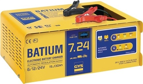 Batterieladegerät BATIUM 7-24 6/12/24 V effektiv 11/arithmetisch 3-7 A GYS