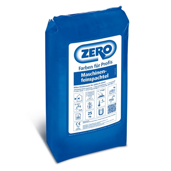 Zero Maschinen Feinspachtel naturweiß 25kg PE-Sack