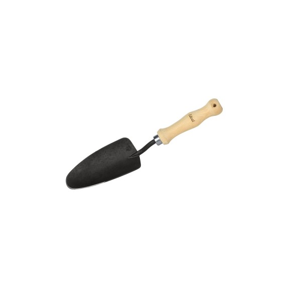 Ideal Handschaufel breit scharf angesch. 15.5 cm Buchenstiel handgefertigt gehärt