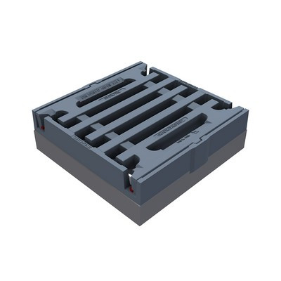 Aufsatz 500x500mm Kl. D400 SW36mm Beton/Guss Pultform mit Einlage