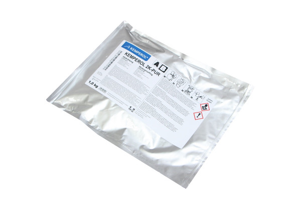 KEMPEROL 2K-PUR anthrazit 1kg Knetbeutel - Anbruch -