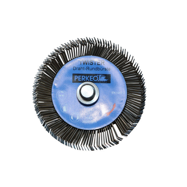 Steel round brush Twister Ø100mm mount M14
