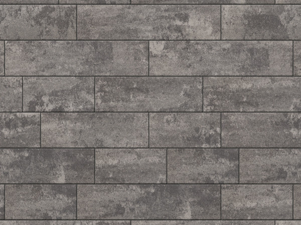 GDM DECASTON nativo Grau-Schwarz Mittelpflastersystem 8cm ohne Fase