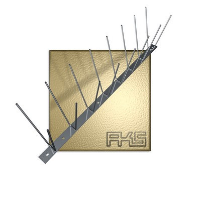 AKS PIXX-Dou Blech Lite 2reih D:1.6mm 1m auf Edelstahlleiste aufgeschw
