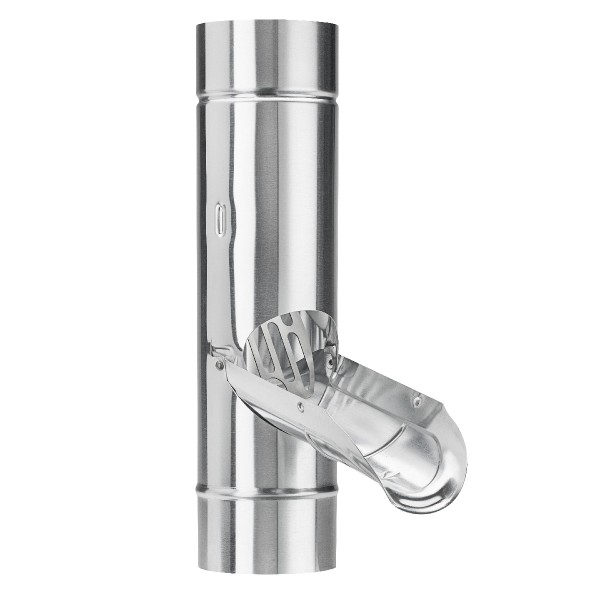 Grömo ZN rainwater flap DN120 with stainless steel strainer V2A