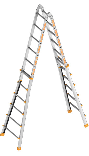 Layher TOPIC 1058 Teleskopleiter 4x6 Sprossen Länge 6.40m - 1058.024
