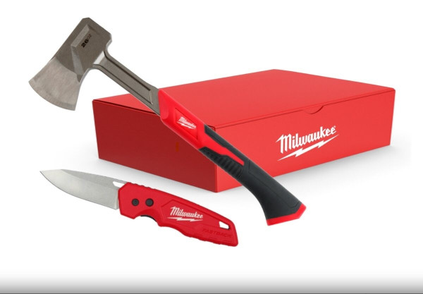 Milwaukee Spaltaxt + Fastback Klappmesser 2 Tlg.