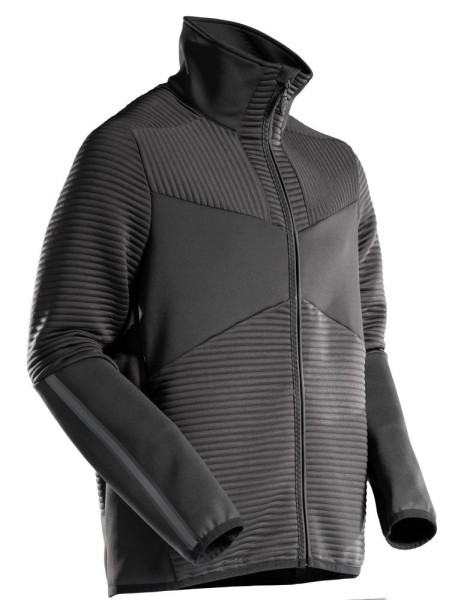 MASCOT® Customized Fleecepullover m. Reißver. schwarz Gr. 2XL