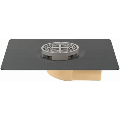 SitaMini Balkongully DN 50 PUR abgew. m. Rundsieb PVC-Manschette 161210