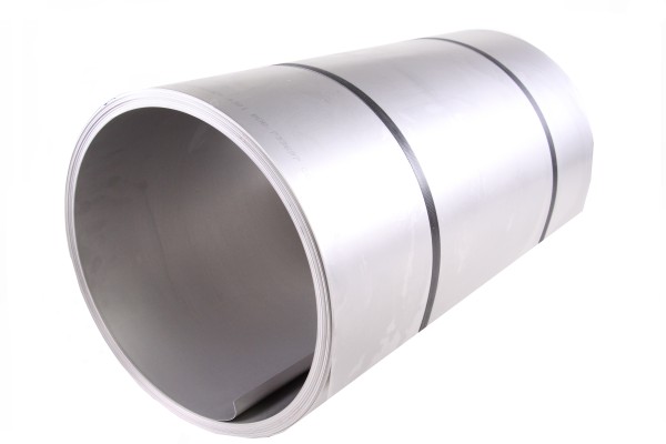 Edelstahl Band 0.6 x 1250mm WSt. 1.4301 2B Rolle à 20m