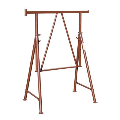 Kozioł rusztowania z rur stalowych müba o szerokości 1,20 m, lakierowany. Wysokość 1,20 m-1,95 m