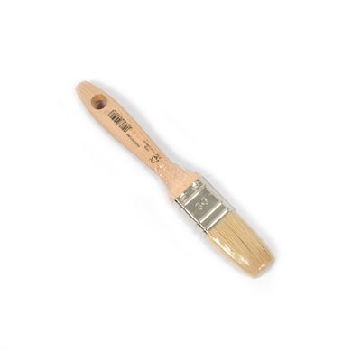 Profesjonalna szczotka płaska Nespoli jasna 30x12mm z rączką z drewna bukowego