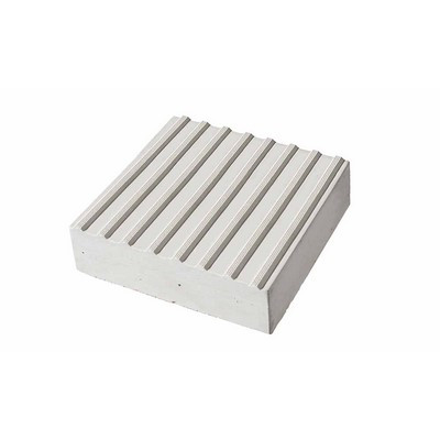 Wskaźnik podłogowy Lithonplus 30x30x8cm konstrukcja żebrowa 38mm odstęp trapezowy biały