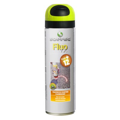Bau Spray 500ml FLUO TP gelb-fluoresz. m.Überkopfventil