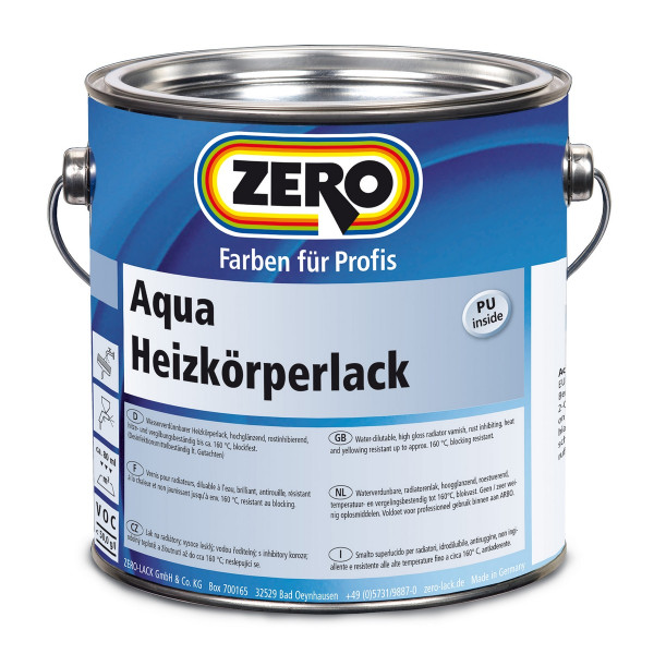 Zero Aqua Heizkörperlack weiß 750ml - 820309010