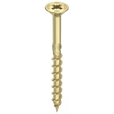 HECO-TOPIX-plus SeKo with milling pockets TG 4.5x80mm Pozi-Drive vz yellow - 200 pieces