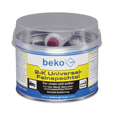Beko 2-K Universal-Feinspachtel 1kg weiß inkl. rotem Härter 25g