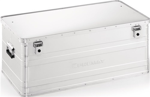 Aluminiumbox L900xB490xH380mm 140l m.Klappverschluss u.Zylinderschl.