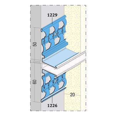 Maisch Sockelprofil Aussenputz 20mm 2.5m 01229 250,0 10