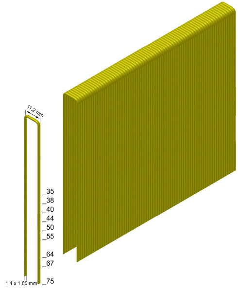 Prebena Heftklammern Z75CNKHA 6000 Stück/Pack